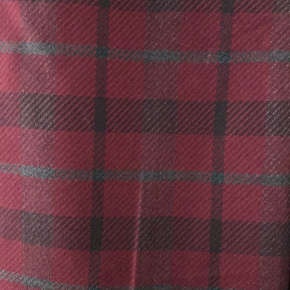 Red and black plaid long pants trousers - Picture 2 of 4
